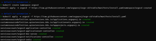 Create ArgoCD namespace