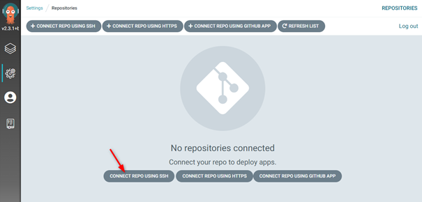 connect gh repo with ssh