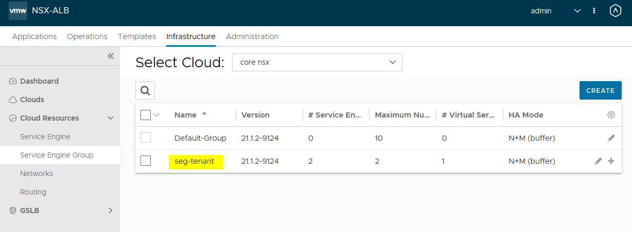 nsx alb service engine group vcd